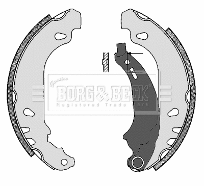 Brake Shoe Set (BBS6243)
