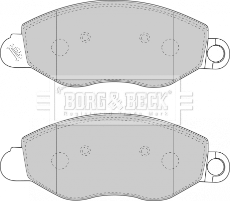 Brake Pad Set, disc brake (BBP1714)