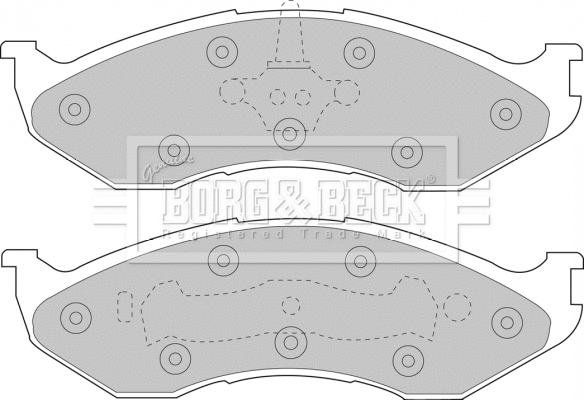 Brake Pad Set, disc brake (BBP1794)