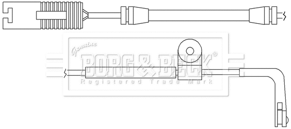 Warning Contact, brake pad wear (BWL3071)