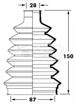 Bellow Kit, drive shaft (BCB6023)