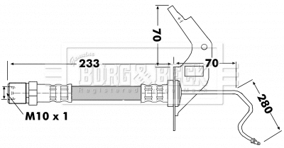 Brake Hose (BBH7120)