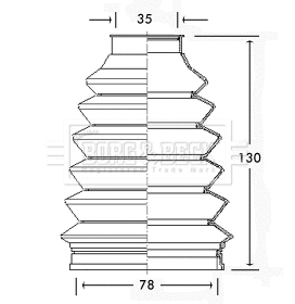 Bellow Kit, drive shaft (BCB2340)