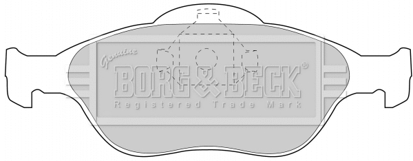 Brake Pad Set, disc brake (BBP1615)