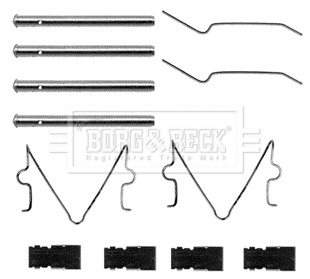 Accessory Kit, disc brake pad (BBK1076)