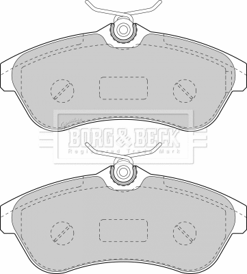 Brake Pad Set, disc brake (BBP1735)