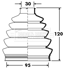 Bellow Kit, drive shaft (BCB2393)