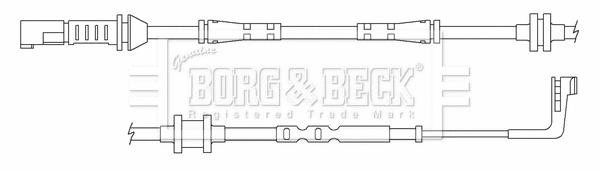 Warning Contact, brake pad wear (BWL3160)