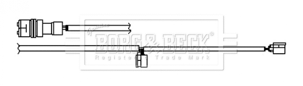Warning Contact, brake pad wear (BWL3129)