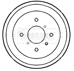 Brake Drum (BBR7146)