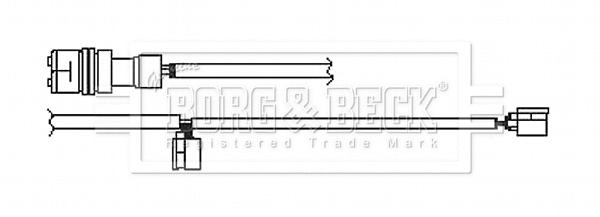 Warning Contact, brake pad wear (BWL3135)
