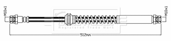 Brake Hose (BBH8749)