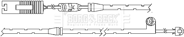 Warning Contact, brake pad wear (BWL3023)