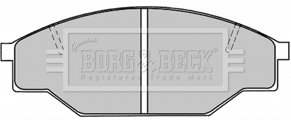 Brake Pad Set, disc brake (BBP1019)