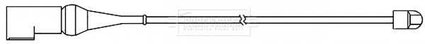 Warning Contact, brake pad wear (BWL3144)