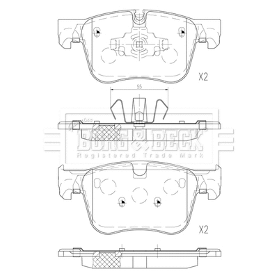 Brake Pad Set, disc brake