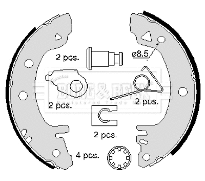 Brake Shoe Set (BBS6097)