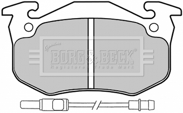 Brake Pad Set, disc brake (BBP1525)