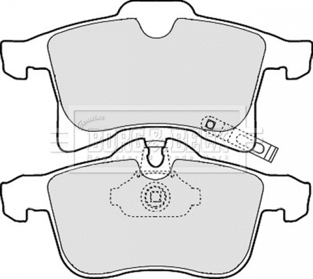 Brake Pad Set, disc brake (BBP1875)