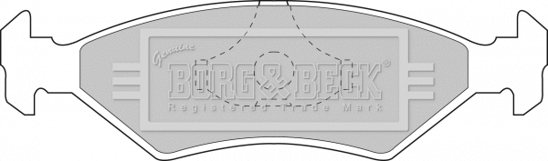 Brake Pad Set, disc brake (BBP1118)