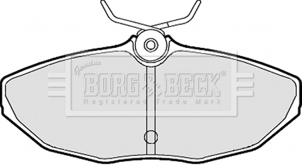 Brake Pad Set, disc brake (BBP1870)