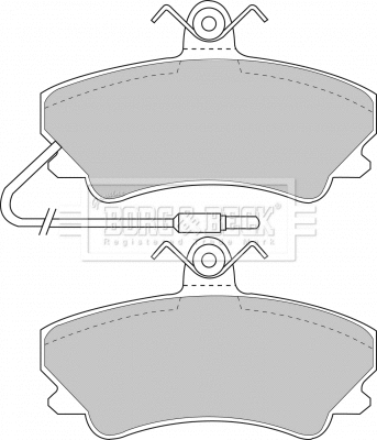 Brake Pad Set, disc brake (BBP1338)