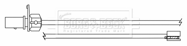 Warning Contact, brake pad wear (BWL3173)