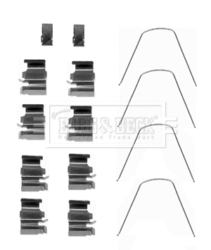Accessory Kit, disc brake pad (BBK1432)