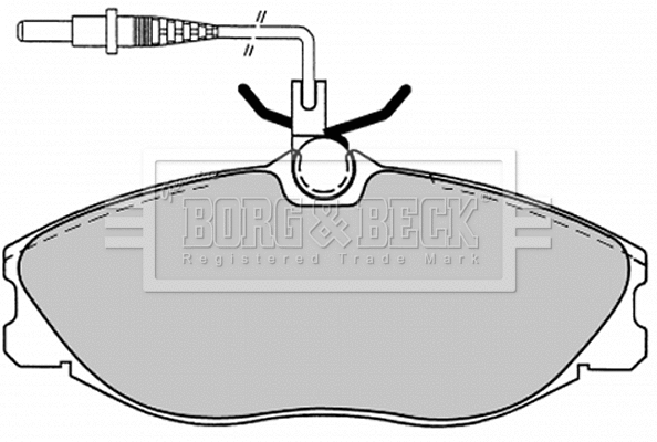 Brake Pad Set, disc brake (BBP1443)