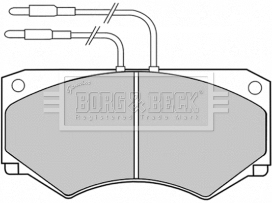 Brake Pad Set, disc brake (BBP1039)