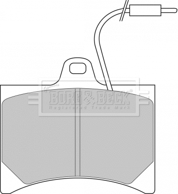 Brake Pad Set, disc brake (BBP1045)