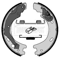 Brake Shoe Set, parking brake (BBS6412)