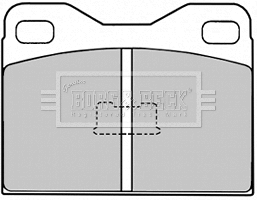 Brake Pad Set, disc brake (BBP1006)