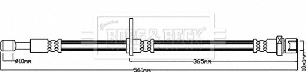 Brake Hose (BBH8197)