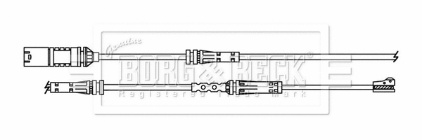 Warning Contact, brake pad wear (BWL3215)