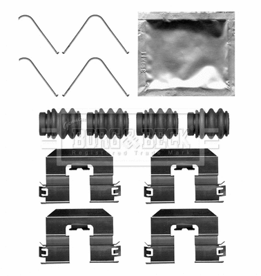 Accessory Kit, disc brake pad (BBK1653)