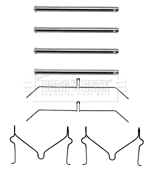 Accessory Kit, disc brake pad (BBK1214)