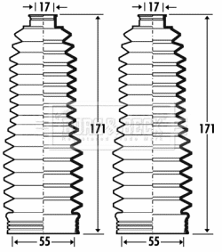 Bellow Kit, steering (BSG3371)