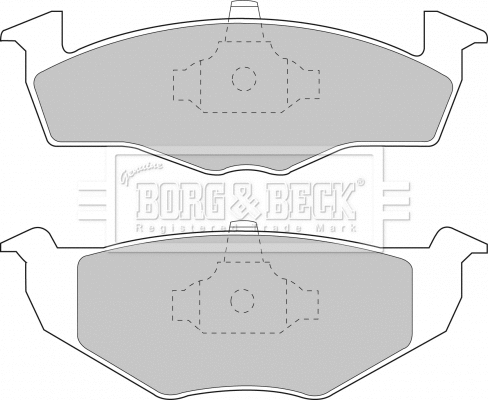 Brake Pad Set, disc brake (BBP1555)