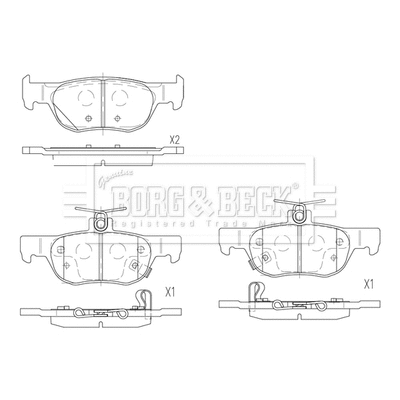 Brake Pad Set, disc brake (BBP2897)