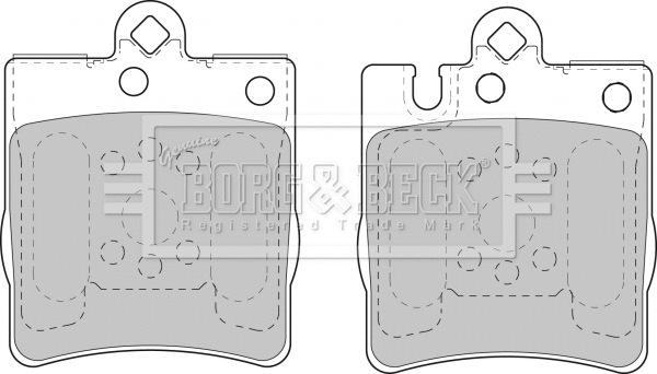 Brake Pad Set, disc brake (BBP1665)