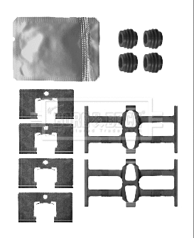 Accessory Kit, disc brake pad (BBK1473)