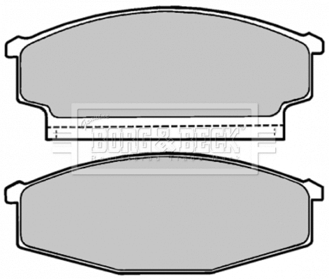 Brake Pad Set, disc brake (BBP1167)