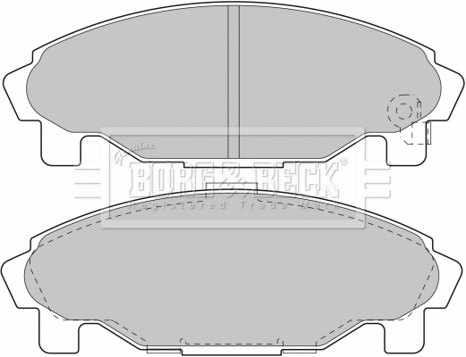Brake Pad Set, disc brake (BBP1581)