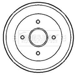 Brake Drum (BBR7135)