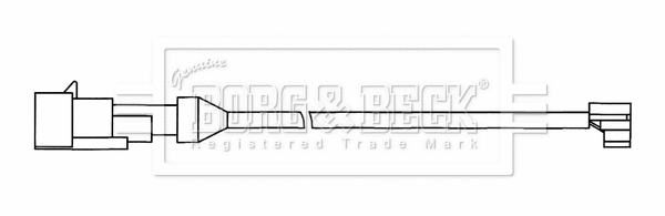 Warning Contact, brake pad wear (BWL33080)