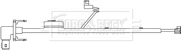 Warning Contact, brake pad wear (BWL3052)