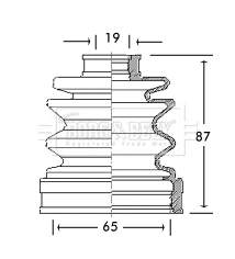 Bellow Kit, drive shaft (BCB2742)