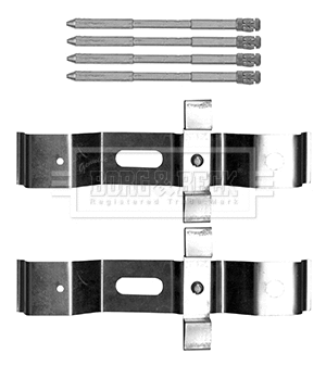 Accessory Kit, disc brake pad (BBK1557)