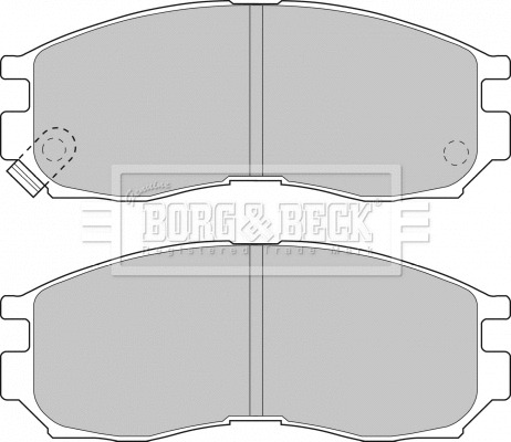 Brake Pad Set, disc brake (BBP1484)